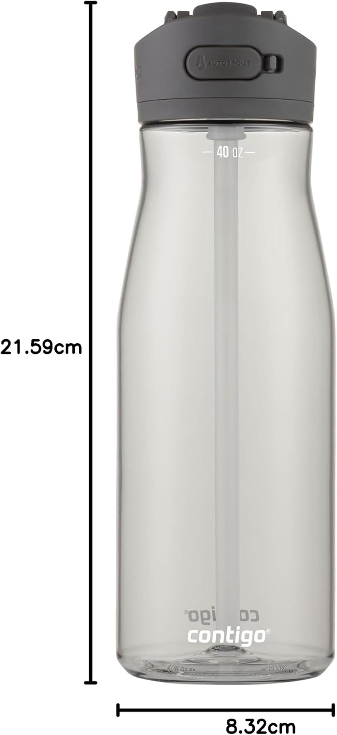 Contigo Ashland 2.0 Water Bottle with AUTOSPOUT Lid, 40 oz (1.18 L), Sake - view 6