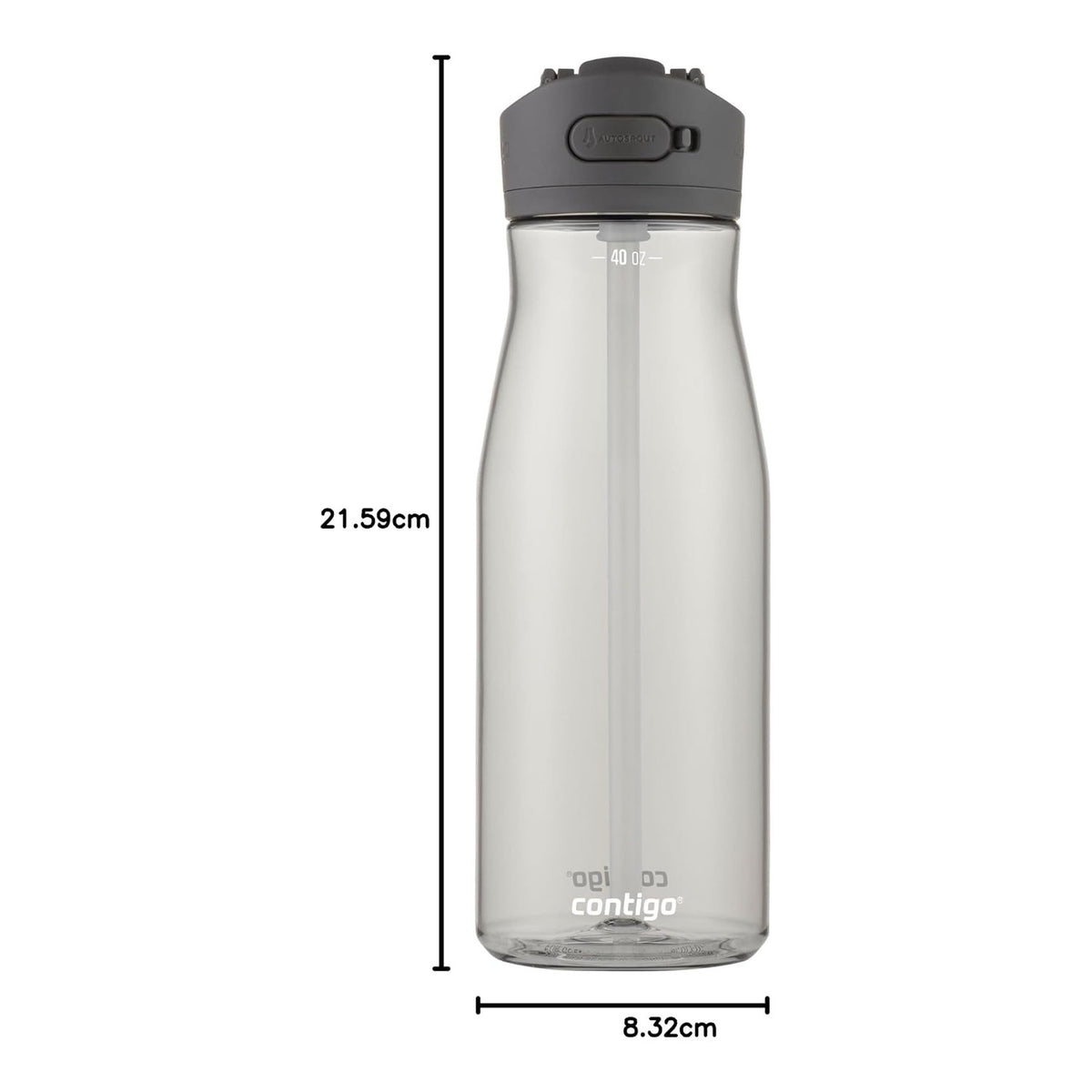 Contigo Ashland 2.0 Water Bottle with AUTOSPOUT Lid, 40 oz (1.18 L), Sake - view 6