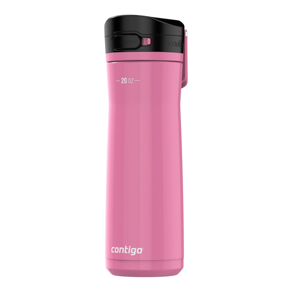 Contigo Jackson Chill 2.0 Insulated Water Bottle, AUTOPOP Lid, 20 oz (591 mL), Azalea