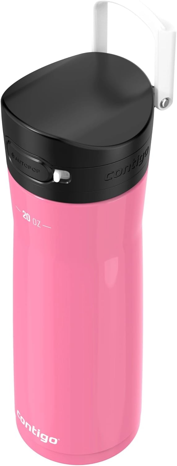 Contigo Jackson Chill 2.0 Insulated Water Bottle, AUTOPOP Lid, 20 oz (591 mL), Azalea - view 5