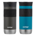 Contigo Byron 2.0 Travel Mug, SNAPSEAL Lid, 16 oz (473 mL), Sake & Juniper, 2-Pack