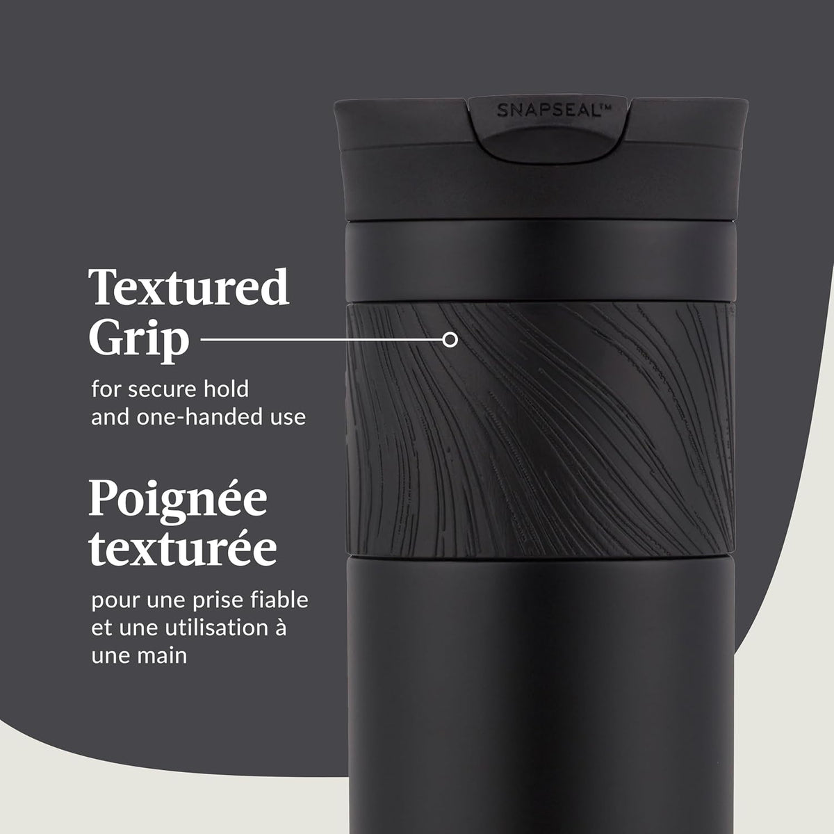 Contigo Byron 2.0 Travel Mug, SNAPSEAL Lid, 16 oz (473 mL), Sake & Juniper, 2-Pack - view 3