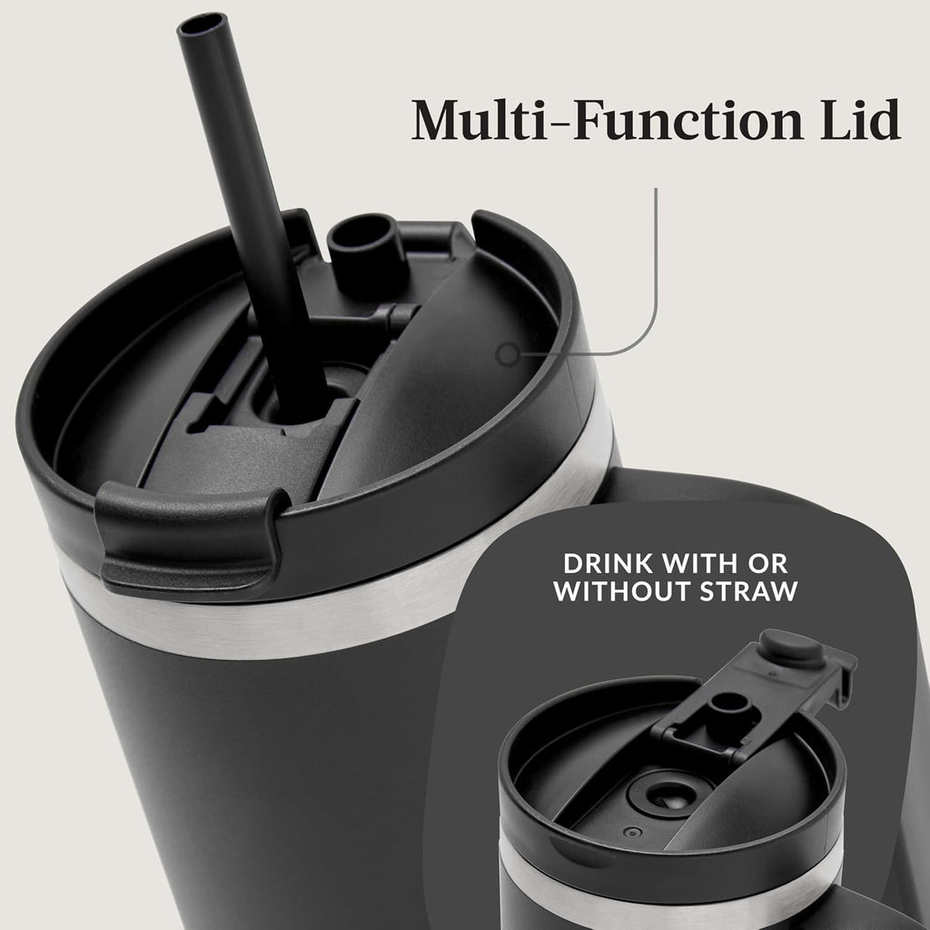 Contigo Streeterville Insulated Tumbler with Handle & Straw, 30 oz (887 mL), Licorice - view 3