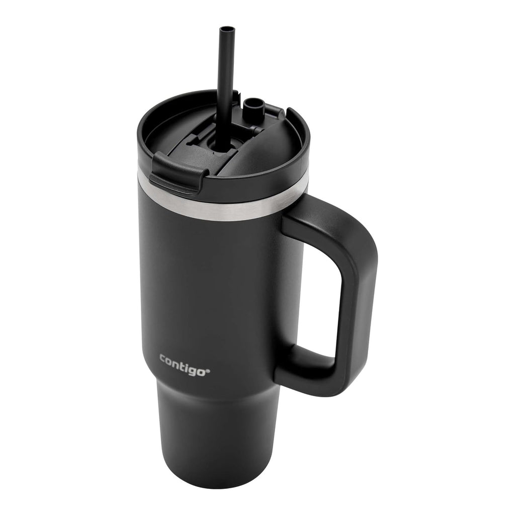 Contigo Streeterville Insulated Tumbler with Handle & Straw, 30 oz (887 mL), Licorice - view 8