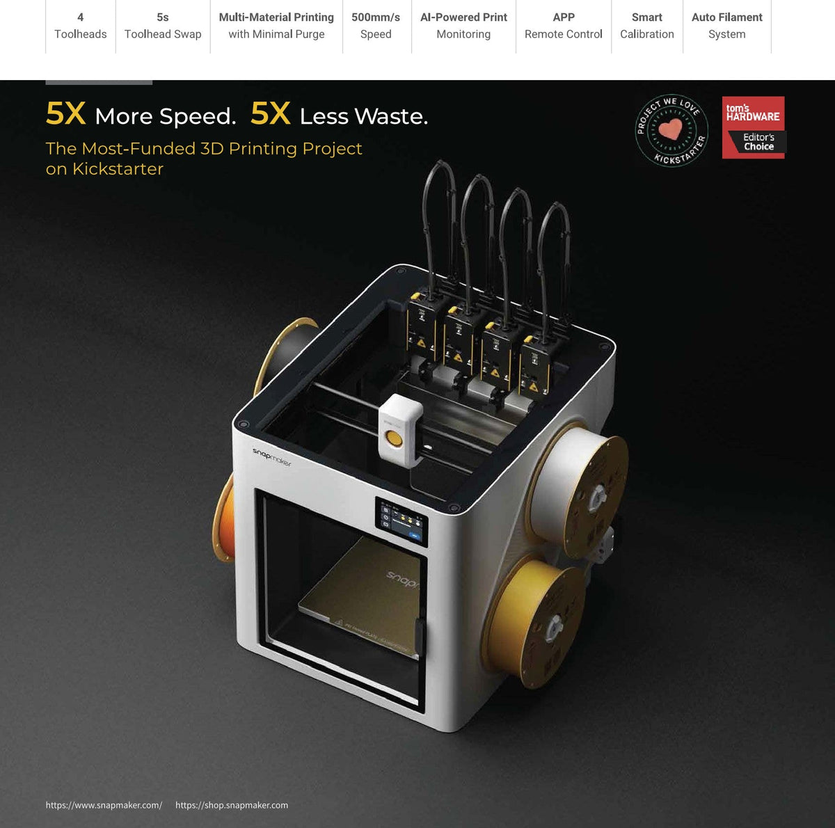 Snapmaker U1 Multi-Material 3D Printer