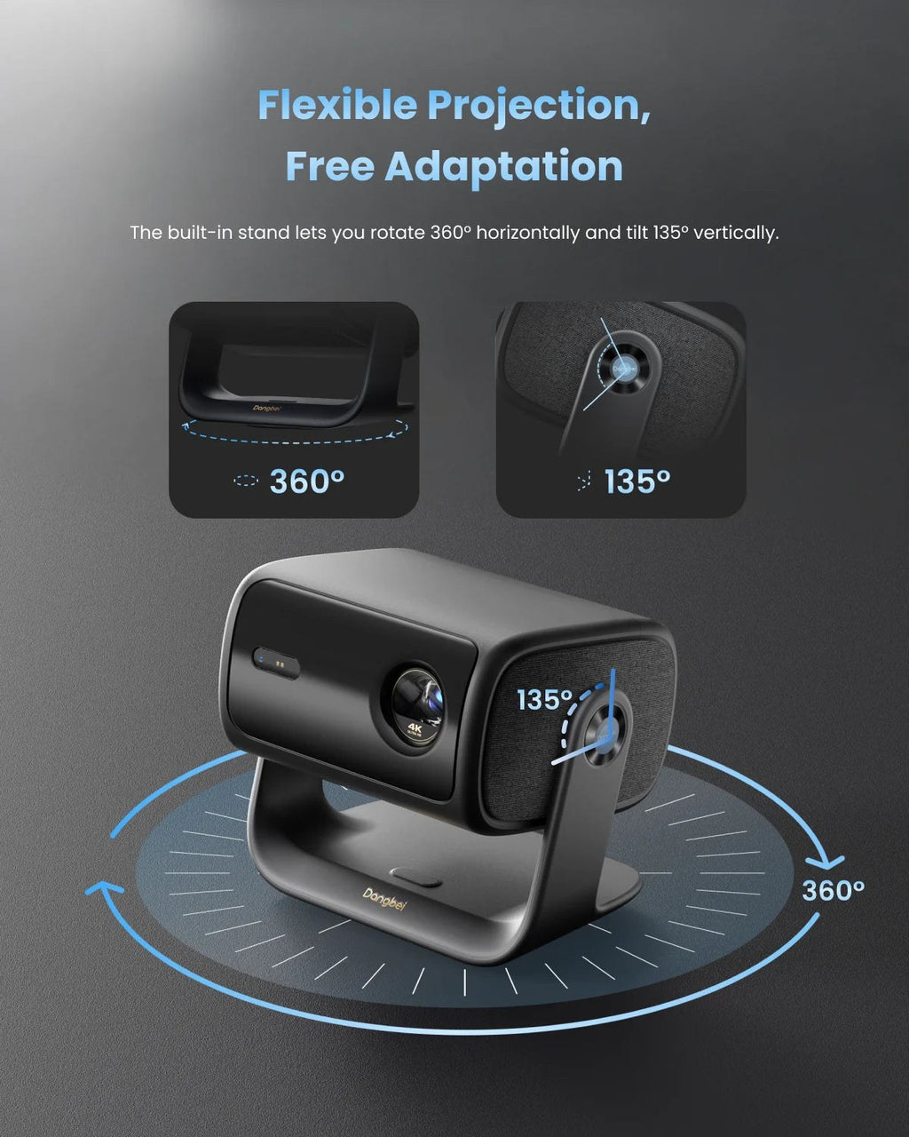 Dangbei MP1 Max 4K Triple Laser Smart Projector with Google TV & Netflix - view 6