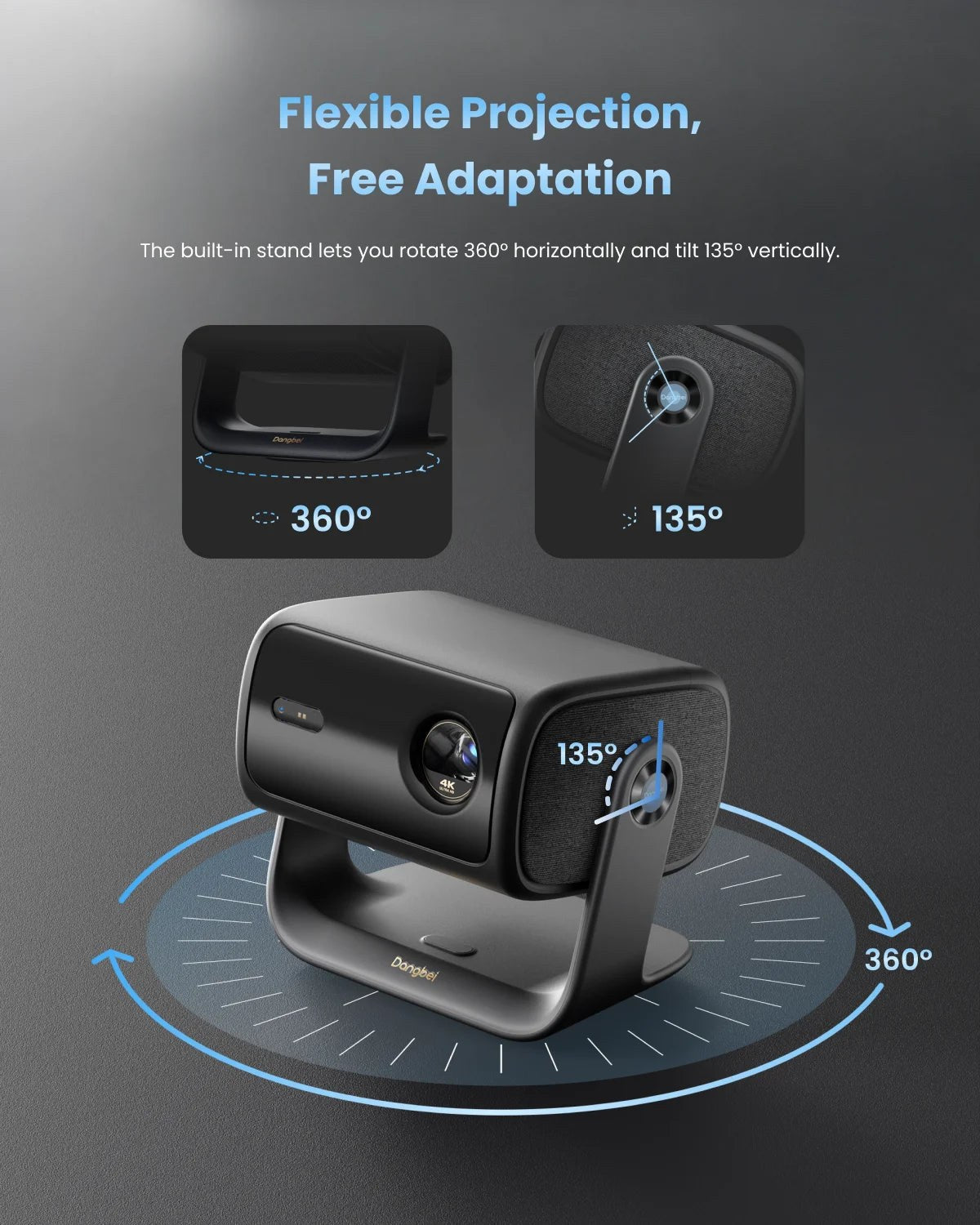 Dangbei MP1 Max 4K Triple Laser Smart Projector with Google TV & Netflix - view 6