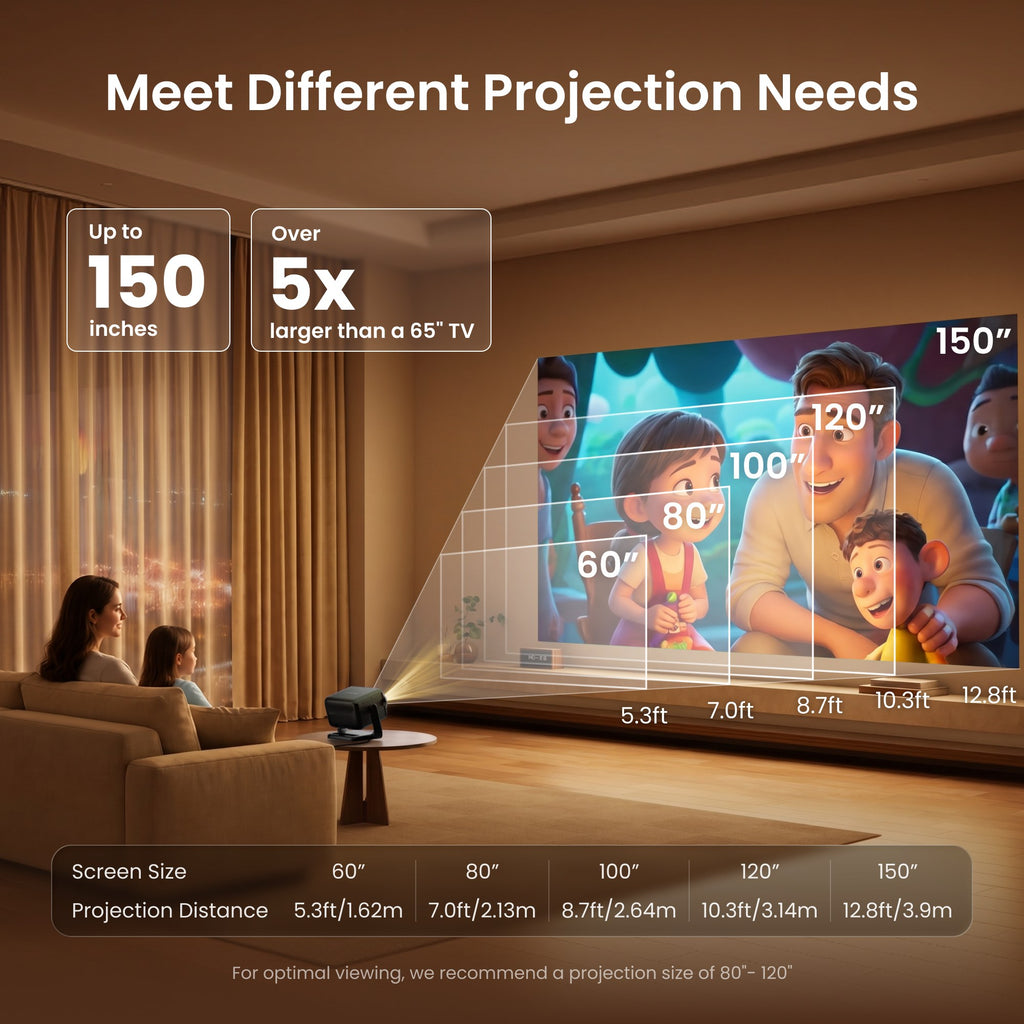 Dangbei N3 Max 1080p Smart Projector with VIDAA OS, Netflix & 180° Gimbal Stand - view 4