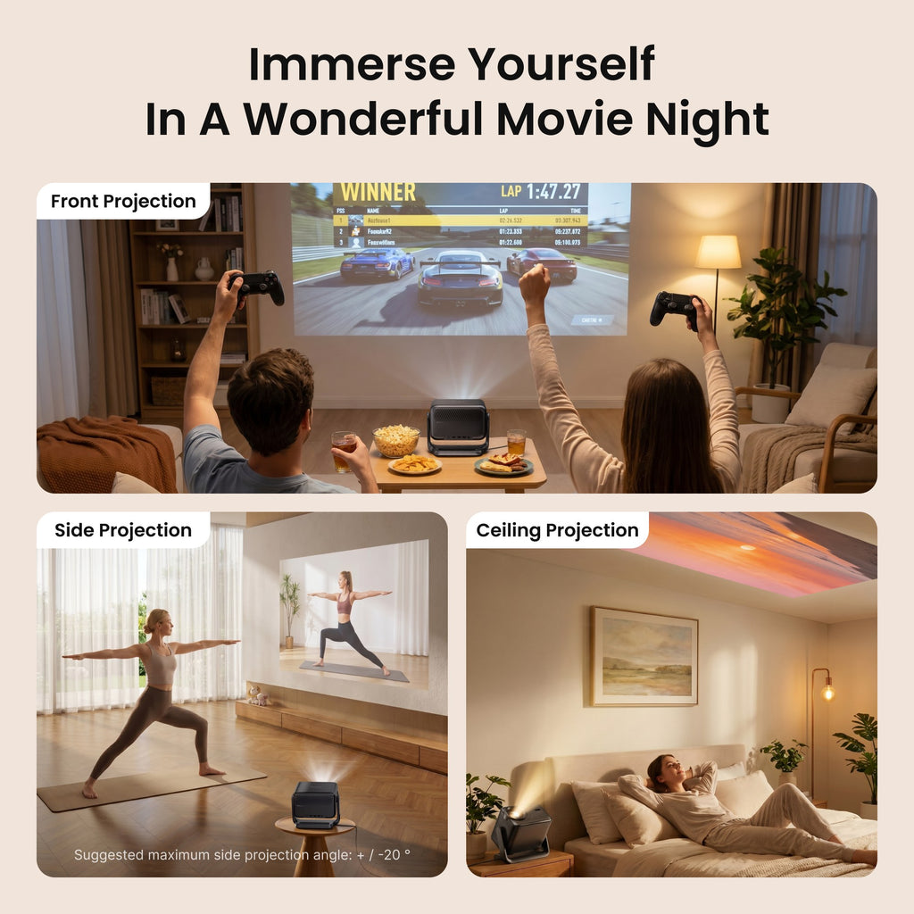 Dangbei N3 Max 1080p Smart Projector with VIDAA OS, Netflix & 180° Gimbal Stand - view 5