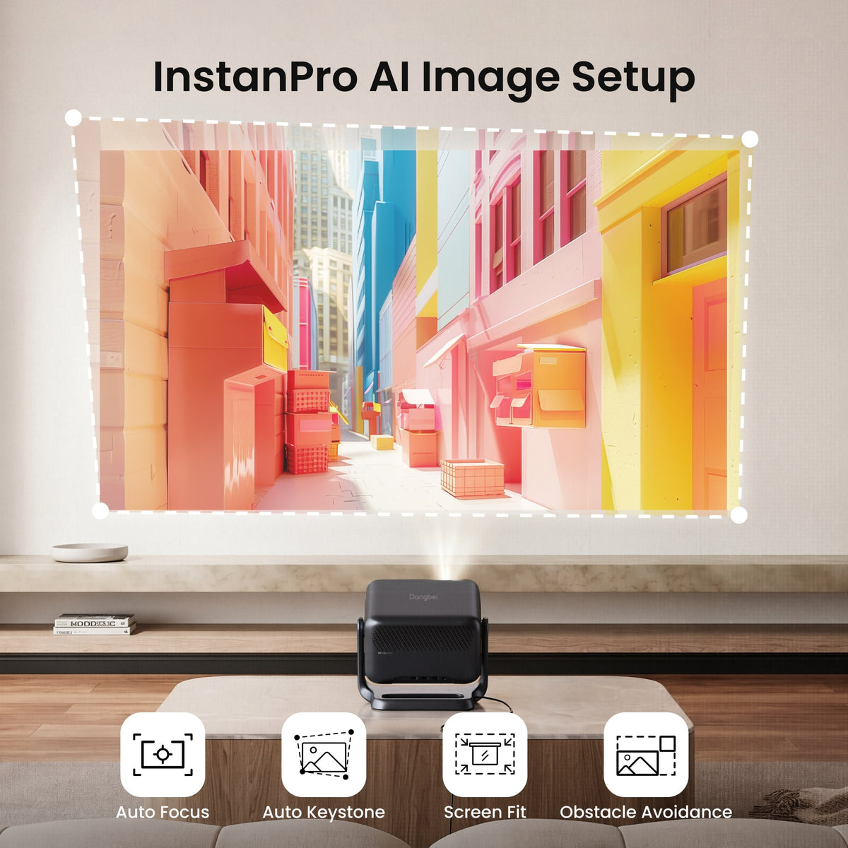 Dangbei N3 Max 1080p Smart Projector with VIDAA OS, Netflix & 180° Gimbal Stand - view 6